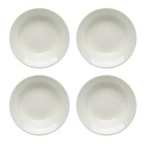 Kit 4 Prato Fundo Sopa Cerâmica Gourmet Plus Branco 22cm Kit 4 Prato Fundo Sopa Cerâmica Gourmet Plus Branco 22cm