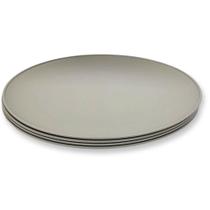 Kit 4 Prato Raso Ø 27cm 2443525 Cinza - Quanhe Kit 4 Prato Raso Ø 27cm 2443525 Cinza - Quanhe