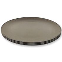 Kit 4 Prato Raso Ø 27cm 2443525 Marrom - Quanhe Kit 4 Prato Raso Ø 27cm 2443525 Marrom - Quanhe