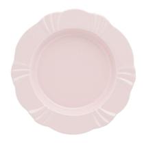 Kit 4 Pratos Fundos Soleil Blush Oxford Porcelana 24Cm