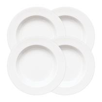 Kit 4 pratos fundos sopa porcelana capri germer l2 - Germer Porcelanas