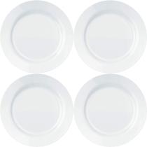 Kit 4 Pratos Opaline Menu Resistente a Microondas Freezer e Maquina de Lavar Nadir