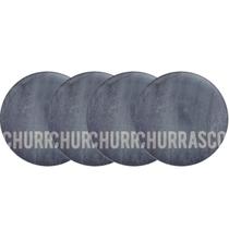 Kit 4 Pratos Rasos Tramontina Churrasco Stone Porcelana 28cm Mesa Posta Jantar