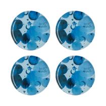 Kit 4 Pratos Sobremesa Infantil Mickey Melamine Constelação
