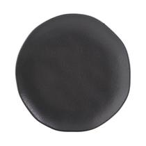 Kit 4 Pratos Sobremesa Orgânico Preto Matte - Porto Brasil