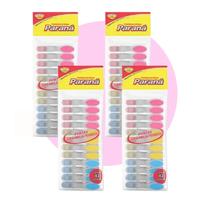 Kit 4 prendedor de roupa emborrachado 12un Kit 4 prendedor de roupa emborrachado 12un