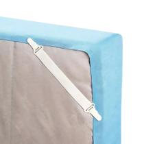 Kit 4 Prendedor Elástico Segura Lençol Esticador Roupa de Cama