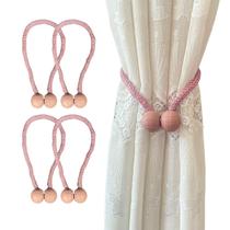 Kit 4 Prendedores De Cortina Magnético Abraçadeira Presilhas Fivela Laço Imã