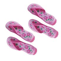 Kit 4 Prendedores De Toalha Sandália Rosa Clip Para Cadeira De Praia - 3104 Tobee