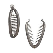 Kit 4 Presilhas banana clips de cabelo detalhe alto relevo