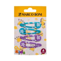 Kit 4 Presilhas De Cabelo TicTac Print Linha Kids Marco Boni Kit 4 Presilhas De Cabelo TicTac Print Linha Kids Marco Boni