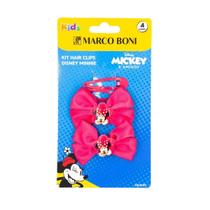 Kit 4 Presilhas Tic Tac Hair Clips Disney Minnie Marco Boni