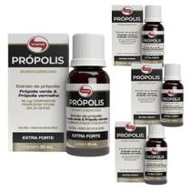 KIT 4 PRÓPOLIS - 20ml - EXTRATO VERDE E VERMELHO - VITAFOR