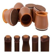 Kit 4 Proteção De Silicone Feltro Para Moveis Pé Cadeira