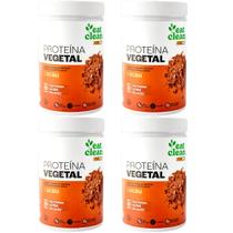 Kit 4 Proteína Vegetal Cacau Eat Clean 600g - Proteína Vegana