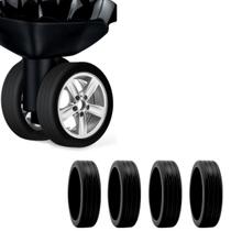 Kit 4 Protetor De Rodas Mala Bagagem Viagem Capa De Silicone