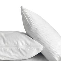 Kit 4 Protetor de Travesseiro Impermeável Algodão Percal com Zíper