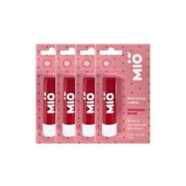 Kit 4 Protetor Labial Mió Sabor Morango Shine 3,6g