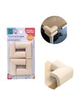 Kit 4 Protetor Quina Canto Espuma Mesa Móveis Crianças Bebê