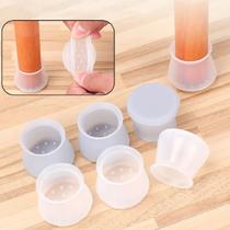 Kit 4 Protetor Silicone Tampa Pé de Mesa Cadeira Anti Risco Kit 4 Protetor Silicone Tampa Pé de Mesa Cadeira Anti Risco