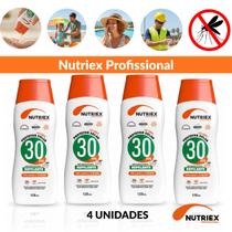 Kit 4 Protetor Solar Com Repelente Nutriex Fps30 120ml