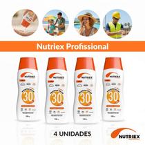 Kit 4 Protetor Solar Nutriex Fps 30 Uso Diário 120ml UVA/UVB