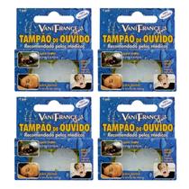 Kit 4 Protetor Tampão De Ouvido 100% Silicone - Vani France
