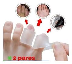 Kit 4 Protetores Para Os Dedos Pés Em Silicone Anti Calos Pé