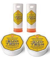 Kit 4 Protetores Solar Esportivo Incolor 5H Duração 30FPS 510g Suntech