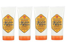 Kit 4 Protetores Solar Esportivo Vegano 5H Duração 50 FPS 720g Suntech