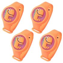 kit 4 Pulseira Repelente Infantil Anti Mosquitos Dengue Pernilongo pisca pisca proteção para a criança bebê