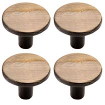 Kit 4 Puxador Ponto Girare Antique 22mm Para Gavetas De Móveis