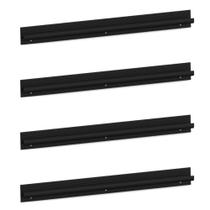 Kit 4 Puxadores 49,3cm Para Balcão Cozinha 150cm Veneza Multimóveis Mp3086 Preto Kit 4 Puxadores 49,3cm Para Balcão Cozinha 150cm Veneza Multimóveis Mp3086 Preto