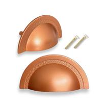 Kit 4 puxadores concha premium 64mm, resistente em metal Kit 4 puxadores concha premium 64mm, resistente em metal