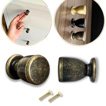 Kit 4 Puxadores Contemporâneos Ouro Velho, para Móveis como Porta de Armário, Gaveta, em Metal