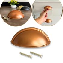 Kit 4 puxadores para móveis e gavetas Rose Fosco modernos