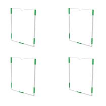 Kit 4 Quadro Display Acrílico A4, Porta Folha Sulfite Para Elevador