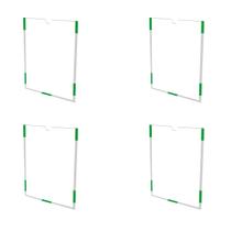 Kit 4 Quadro Display Acrílico A4, Porta Folha Sulfite Para Elevador
