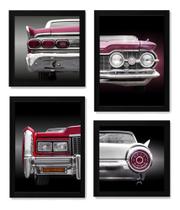 Kit 4 Quadros Carro Antigo Decoração Garagem Mecânica Kit 4 Quadros Carro Antigo Decoração Garagem Mecânica