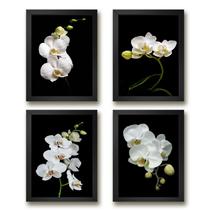 Kit 4 Quadros Florais Fotografias Orquídeas 33x24cm Kit 4 Quadros Florais Fotografias Orquídeas 33x24cm