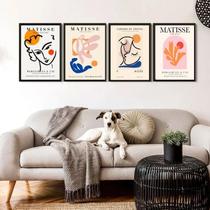 Kit 4 Quadros Obras De Henri Matisse 33X24Cm Kit 4 Quadros Obras De Henri Matisse 33X24Cm
