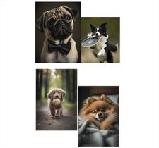 Kit 4 Quebra-Cabeças Cognitivos Cachorrinhos 60 peças Kit 4 Quebra-Cabeças Cognitivos Cachorrinhos 60 peças