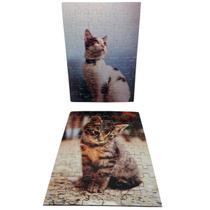Kit 4 Quebra-cabeças Gatos Relaxante Educativo Divertido Kit 4 Quebra-cabeças Gatos Relaxante Educativo Divertido