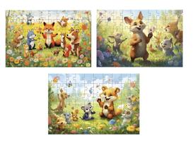 Kit 4 Quebra-Cabeças Infantis Bichinhos Fofinhos De 60 Peças Kit 4 Quebra-Cabeças Infantis Bichinhos Fofinhos De 60 Peças