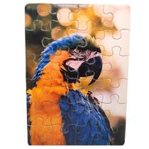 Kit 4 Quebra-Cabeças Pássaros Divertido Educativo