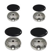 Kit 4 Queimadores 4 Espalhadores Fogão Brastemp Quality