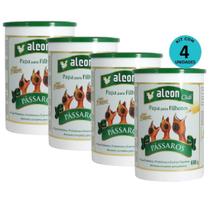 Kit 4 Ração Alcon Club Papa Filhote Pássaros Super Premium 600g Kit 4 Ração Alcon Club Papa Filhote Pássaros Super Premium 600g