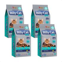 Kit 4 Ração Billy Cat Select Gatos Castrados - 7Kg