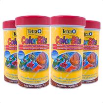 Kit 4 Ração Tetra Para Peixes Colorbits Granules - 75G