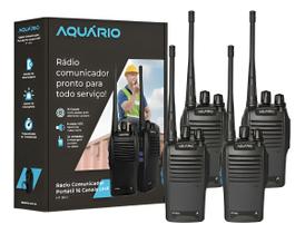 Kit 4 Rádio Comunicador Aquário Longo Alcance Ht50u